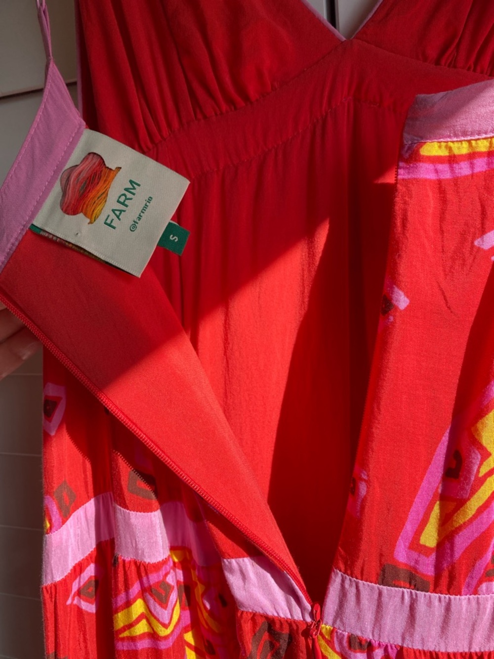 FARM Rio Red Patterned Maxi Dress - Picture 4 of 7